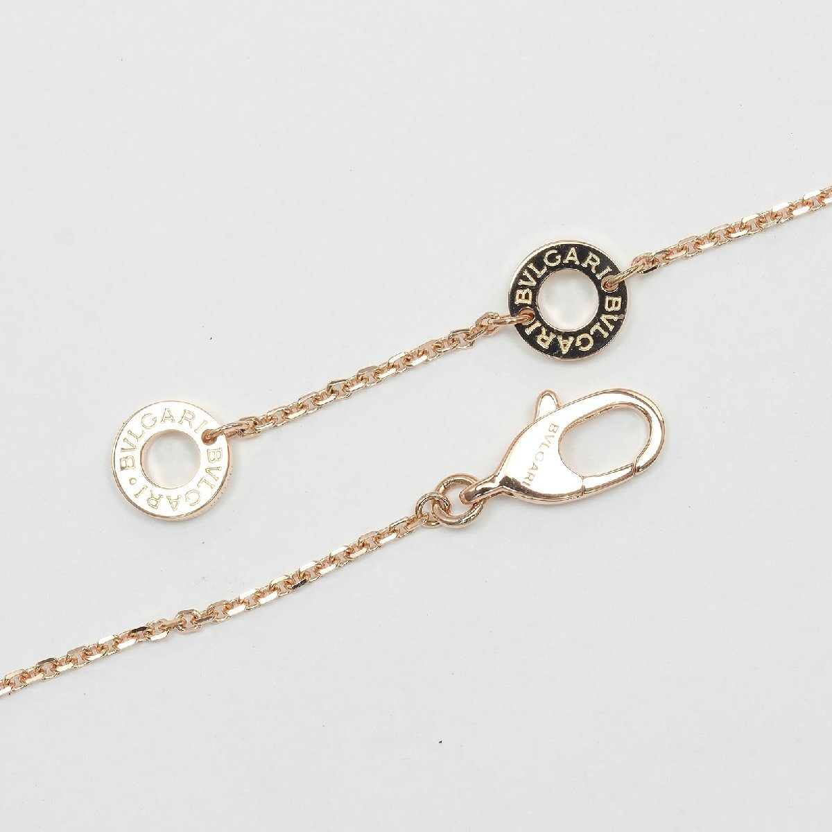 ブルガリ BVLGARI ディーヴァドリーム ネックレス K18PG ピンクゴールド ダイヤモンド マザーオブパール 約4.9g【I161325076】中古_画像8