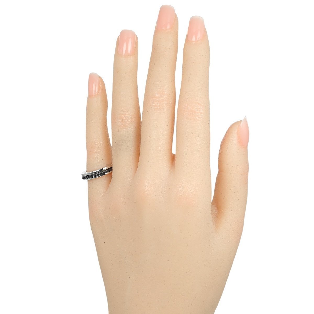 ブシュロン Boucheron キャトル ブラック ハーフ 9号 リング