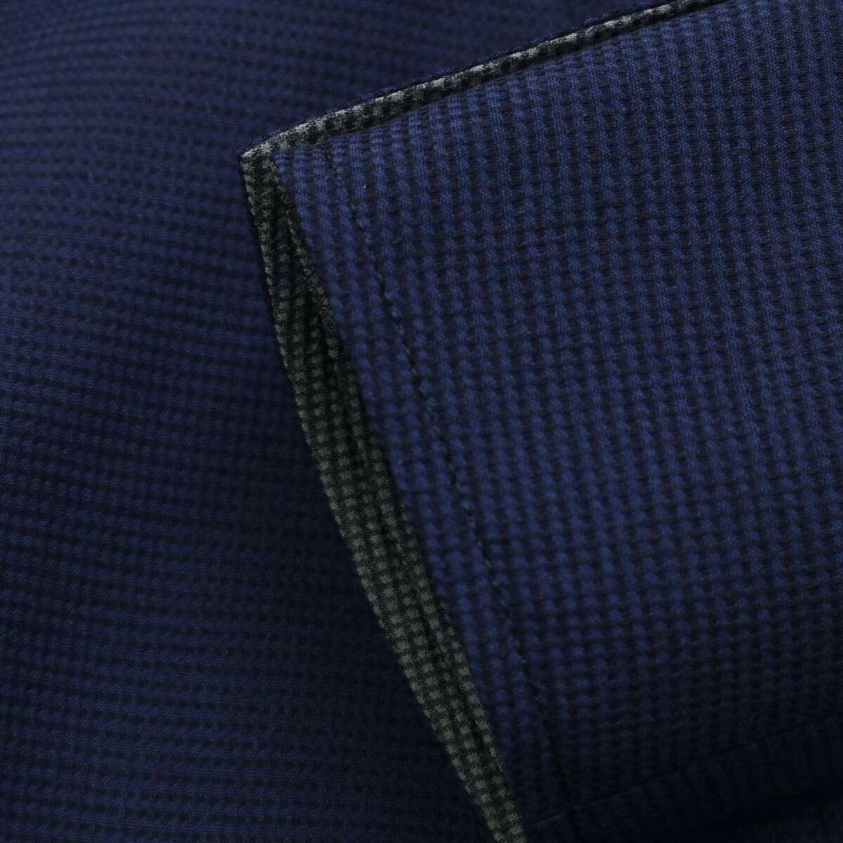 MEN'S MELROSE メンズメルローズ 春夏 麻 リネン混★ 襟ワイヤー テーラード アンコン ジャケット Sz.3 メンズ 紺_画像3