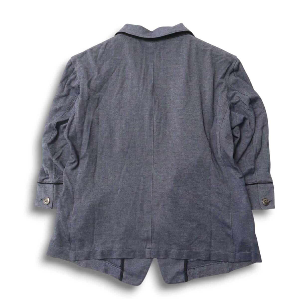 HIDEAWAYS NICOLE ハイダウェイ ニコル 春夏 ストレッチ★ 7分袖 1B スリム テーラード ジャケット Sz.48 メンズ_画像4