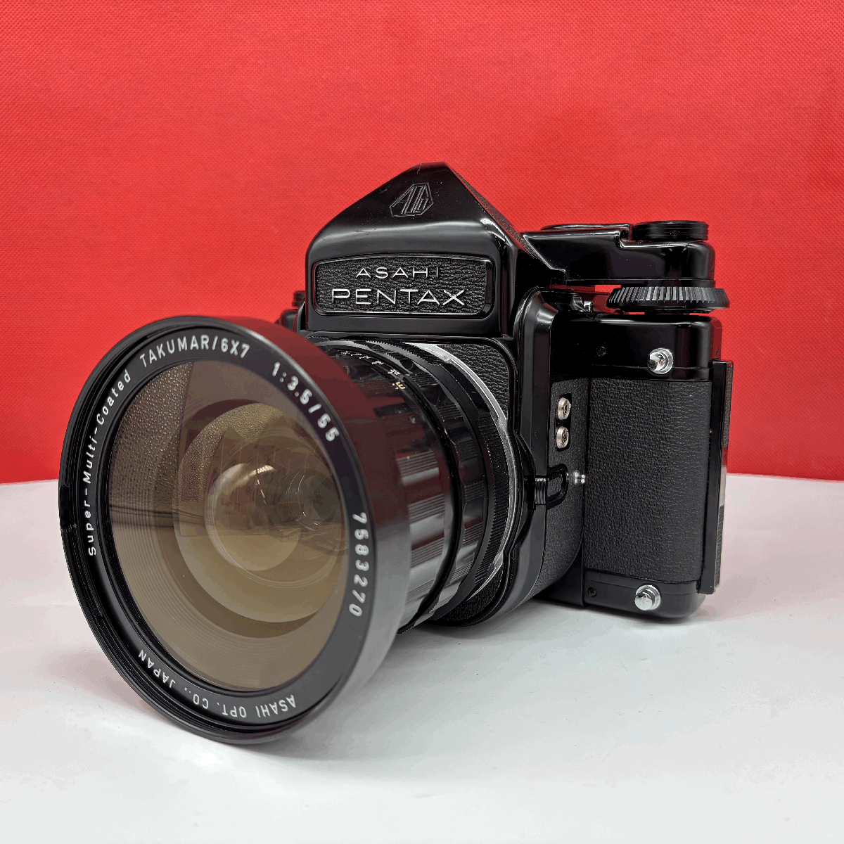 #07 PENTAX 6×7 TTL Super-Multi-Coated TAKUMAR/6×7 F3.5 55mm 中判フィルムカメラ ボディ レンズ 動作確認済 ペンタックス