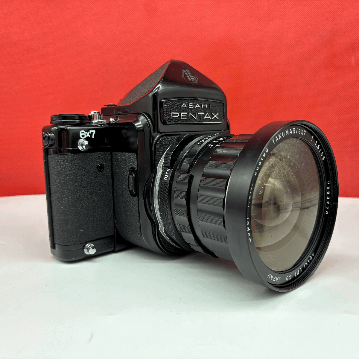 #07 PENTAX 6×7 TTL Super-Multi-Coated TAKUMAR/6×7 F3.5 55mm 中判フィルムカメラ ボディ レンズ 動作確認済 ペンタックス