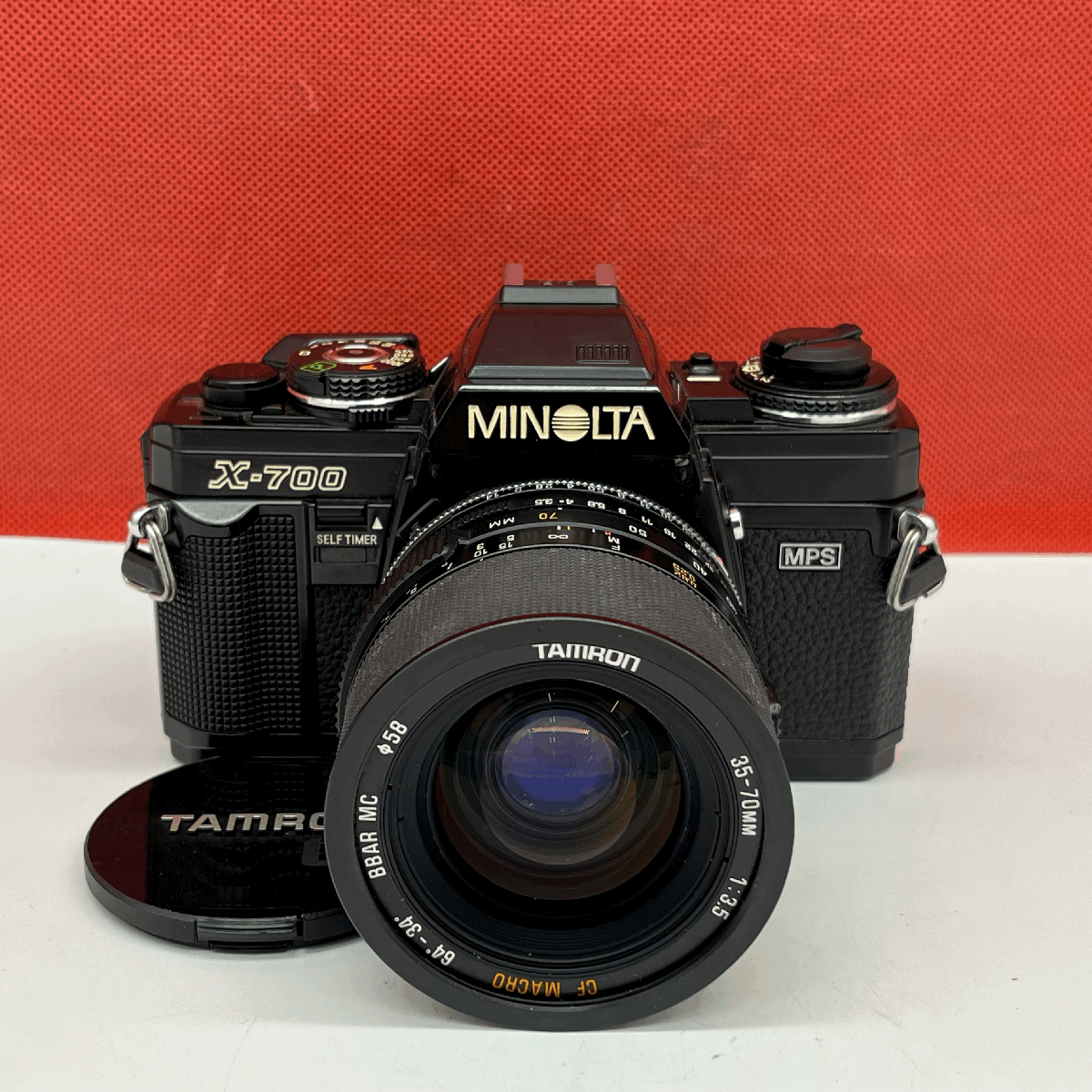 ☆29 MINOLTA X-700 MPS TAMRON 35-70mm F3.5 17A CF MACRO フィルムカメラ 一眼レフカメラ ボディ レンズ 動作確認済 ミノルタ