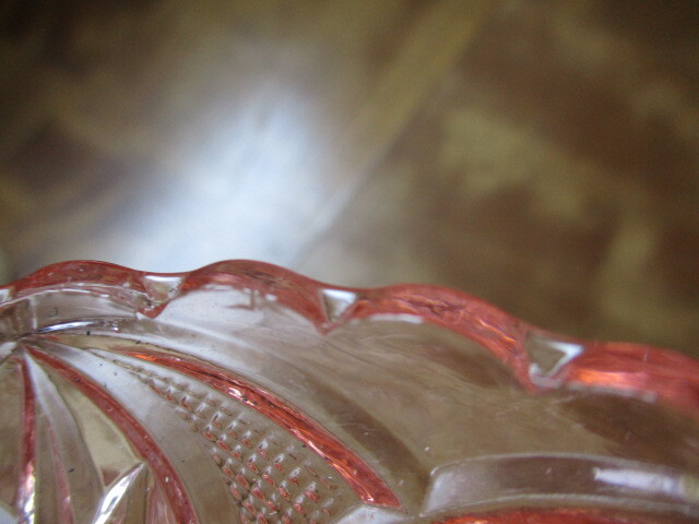 戦前 高麗屋フルーツ皿6個ガラス器ガラス食器古道具レトロアンティークビンテージ _画像6