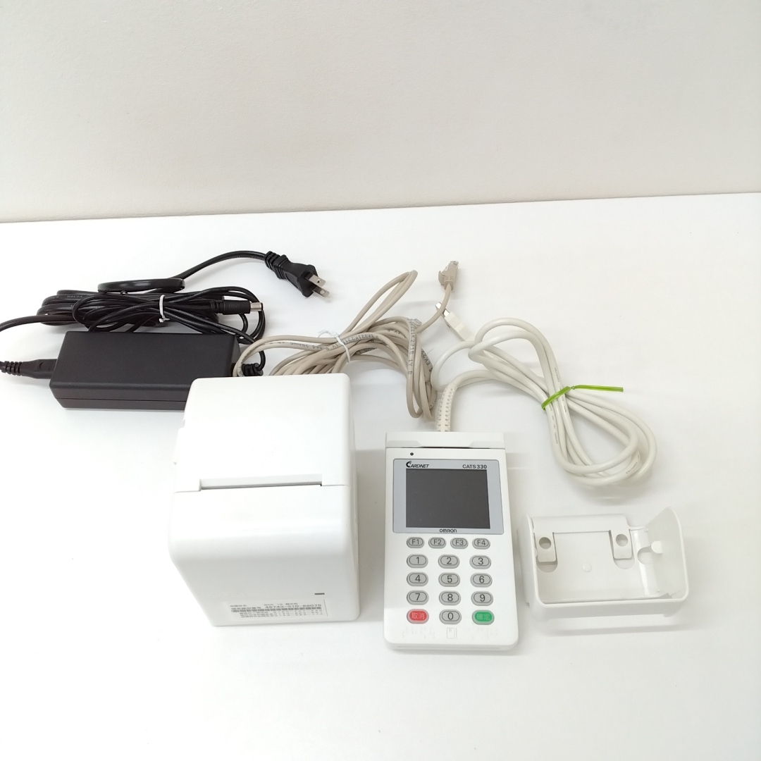 MTHLM★若 OMRON オムロン 決済端末プリンターセット CATS300 3M8CQ-CLUF 3M8CP-A-C01U _画像1
