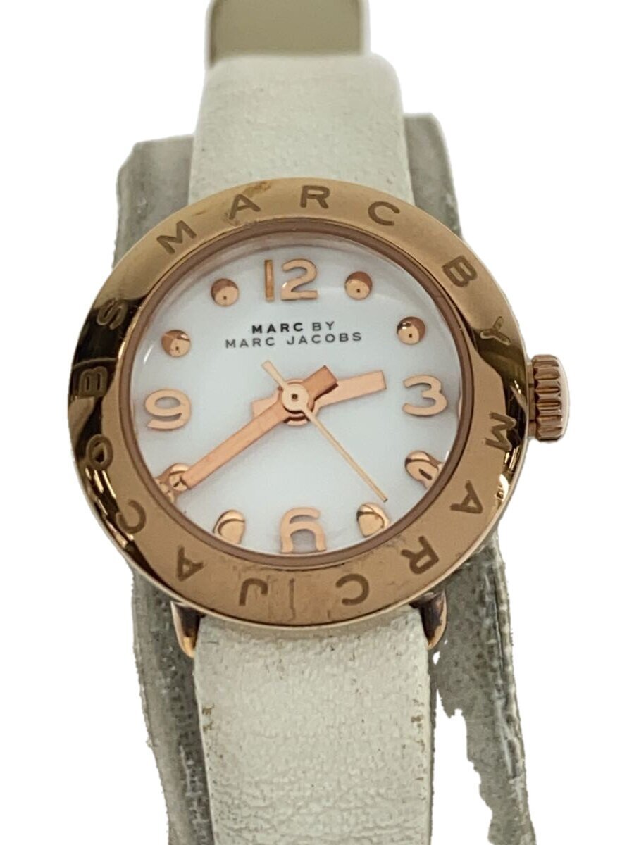 MARC BY MARC JACOBS◆クォーツ腕時計/アナログ/WHT/MBM1250_画像1