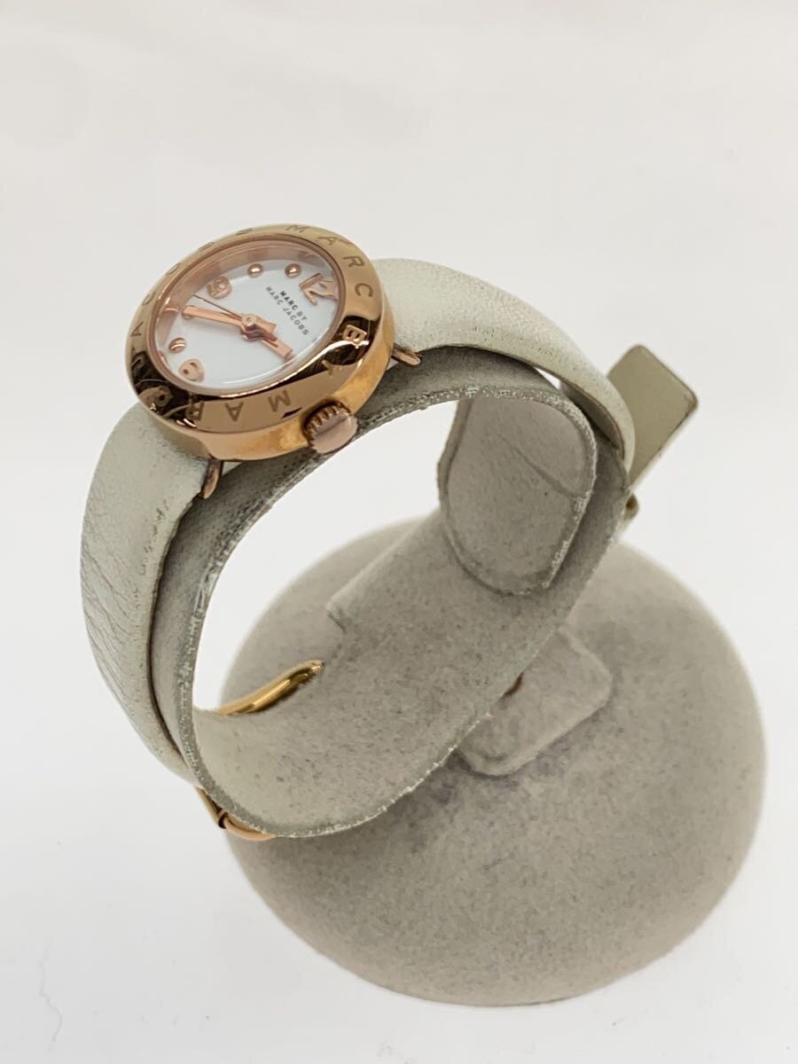 MARC BY MARC JACOBS◆クォーツ腕時計/アナログ/WHT/MBM1250_画像2