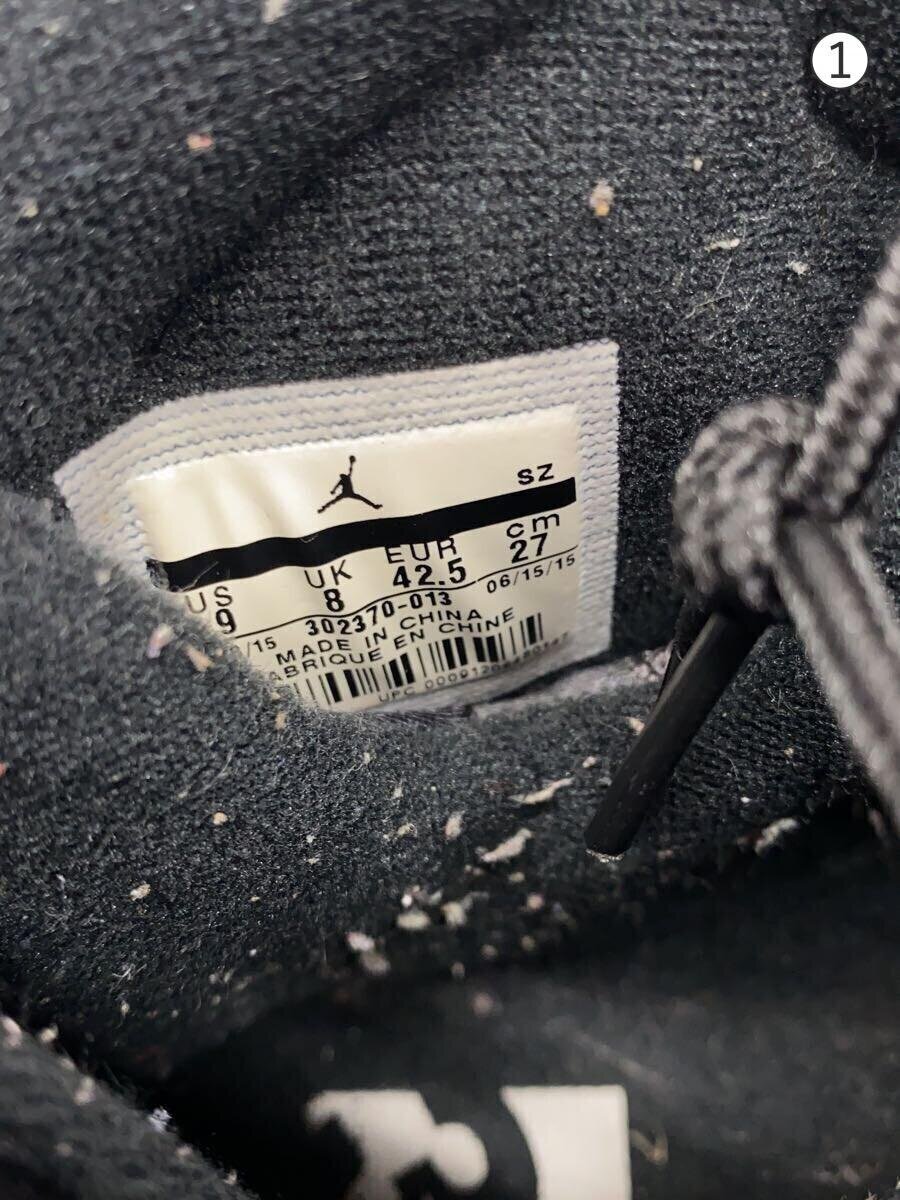 NIKE◆AIR JORDAN 9 RETRO/エアジョーダンレトロ/ブラック/302370-013/27cm/BLK//_画像5