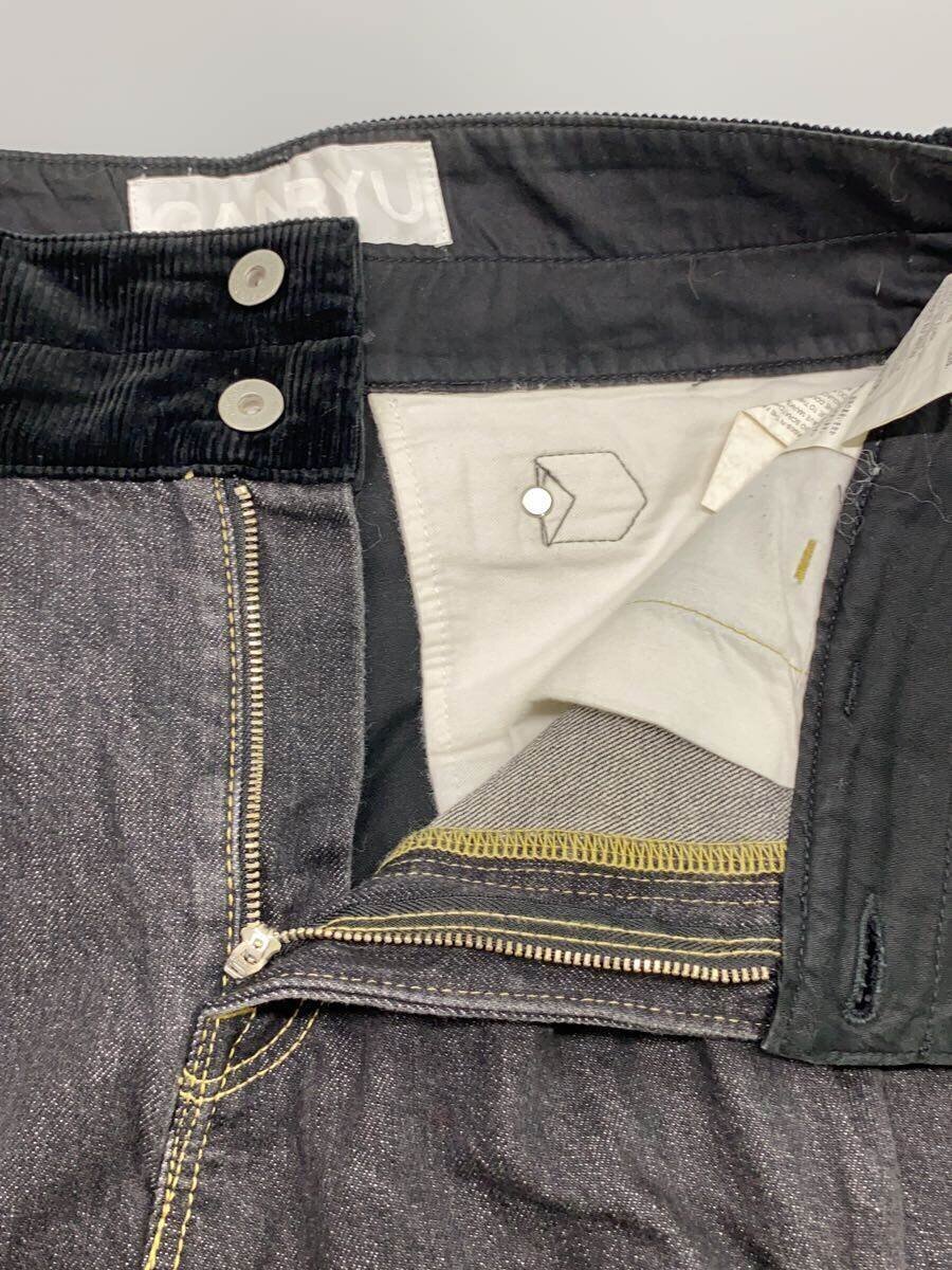 GANRYU コムデギャルソン デニム サルエルパンツ EL-P003 GANRYU ガンリュウ コムデギャルソン 異素材 サルエルパンツ