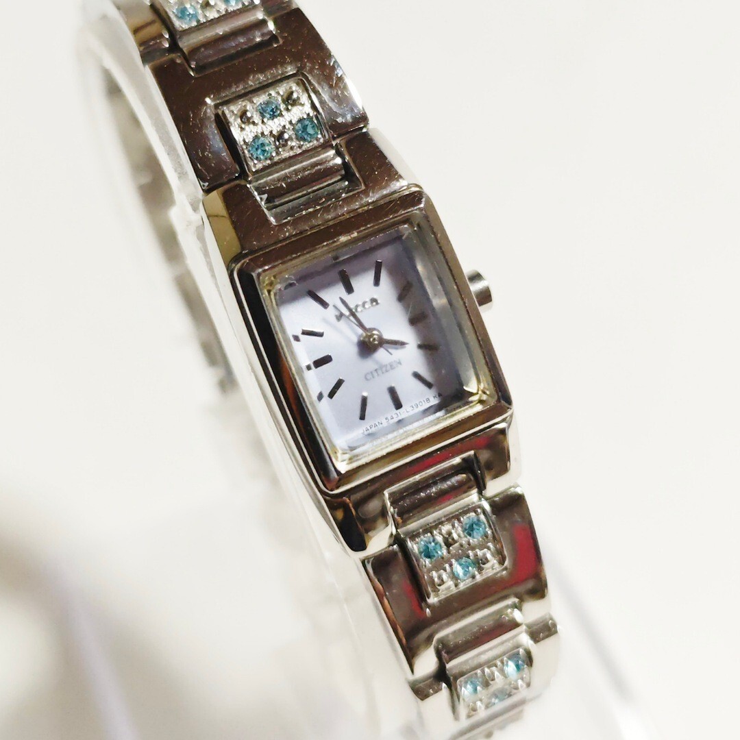  прекрасный товар CITIZEN wicca камень имеется Stone драгоценнный камень . орнамент Citizen кварц женские наручные часы работа товар рабочий товар u664
