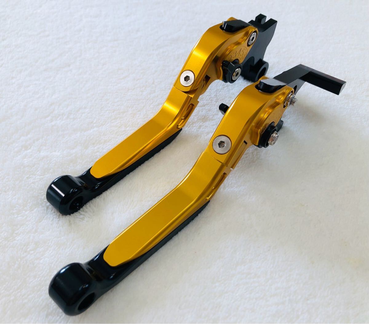 YZF-R25 MT-25 YZF-R3 MT-03 レバーセット ゴールドの画像2