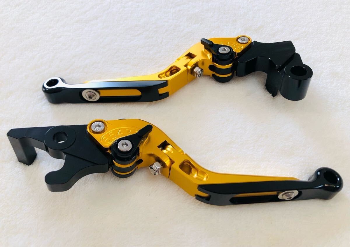 YZF-R25 MT-25 YZF-R3 MT-03 レバーセット ゴールドの画像4