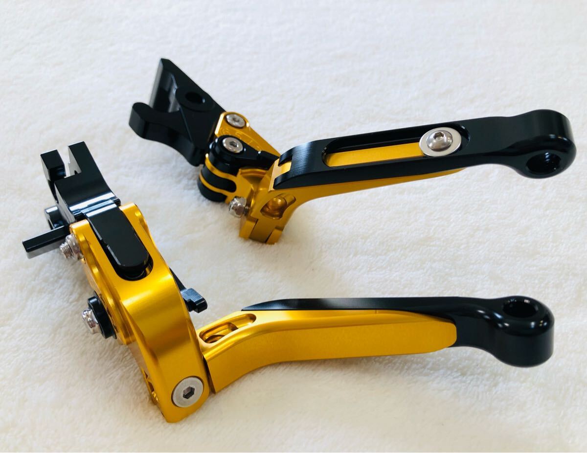 YZF-R25 MT-25 YZF-R3 MT-03 レバーセット ゴールドの画像6