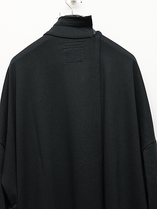 SALE30%OFF/Yohji Yamamoto・ヨウジヤマモト/40/20 MINI FLEECE RE ASYMMETRY L CD/BLACK・3_画像6