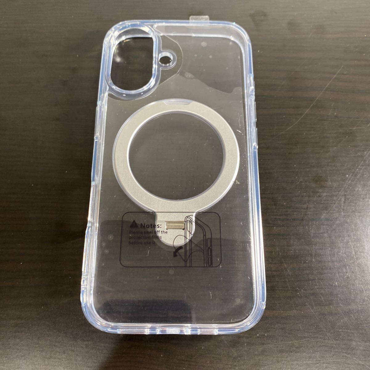 2301161☆【訳あり】[360°回転スタンド！極限透明感]Rosycover iPhone 16 用 ケース クリア Magsafe 対応 [定点回転スタンド・超絶安定性]_画像8