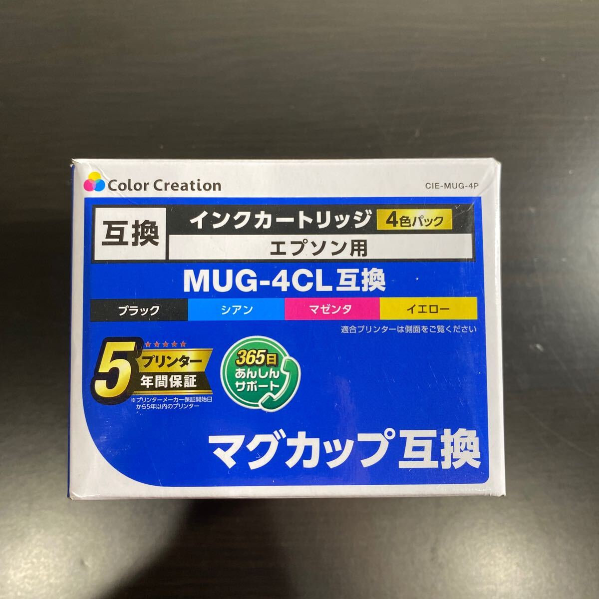 2310322☆ カラークリエイション CIE-MUG-4P EPSON MUG-4CL互換 マグカップ 4色パック_画像1