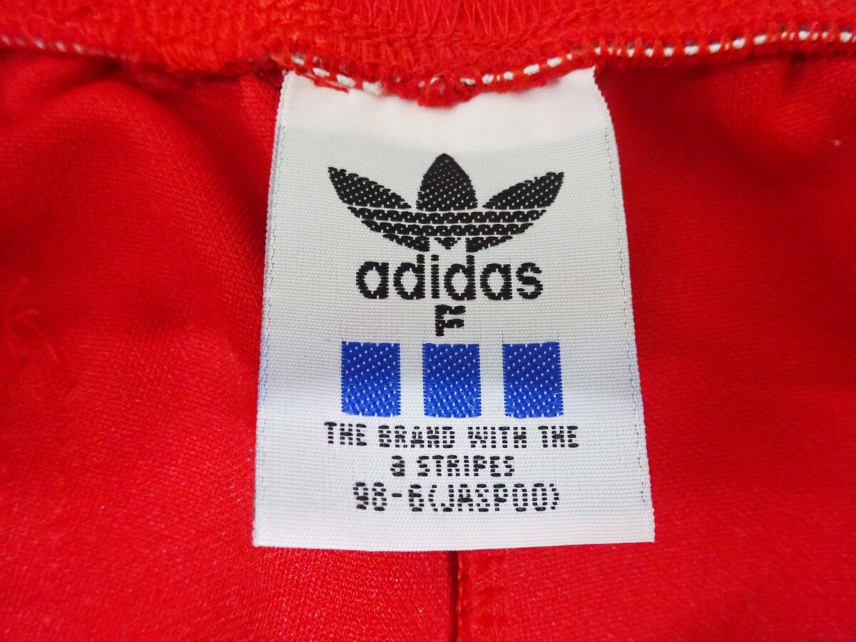◆(NS) adidas アディダス 上下 ジャージ セット トラックジャケット パンツ スポーツウェア Sサイズ 赤 レッド キッズサイズ 子ども用_画像10