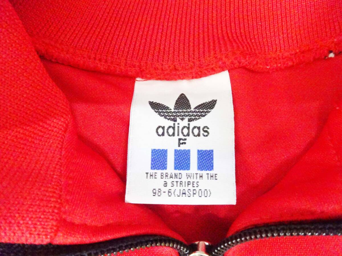 ◆(NS) adidas アディダス 上下 ジャージ セット トラックジャケット パンツ スポーツウェア Sサイズ 赤 レッド キッズサイズ 子ども用_画像6
