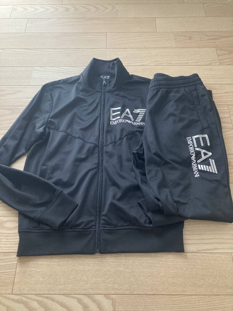 関税込 EA7 EMPORIO ARMANI 上下 トラックジャケット/パンツ 超綺麗 EA7 エンポリオアルマーニ ジャージ 上下セット トラック