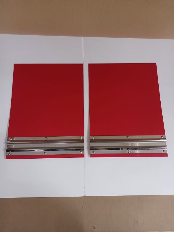 2t用　EVA泥除け　レッド　鏡面ウエイト(400番研磨)　二山折り　幅400mm×縦600mm×厚み2mm?。裁顶互氓? bimg=