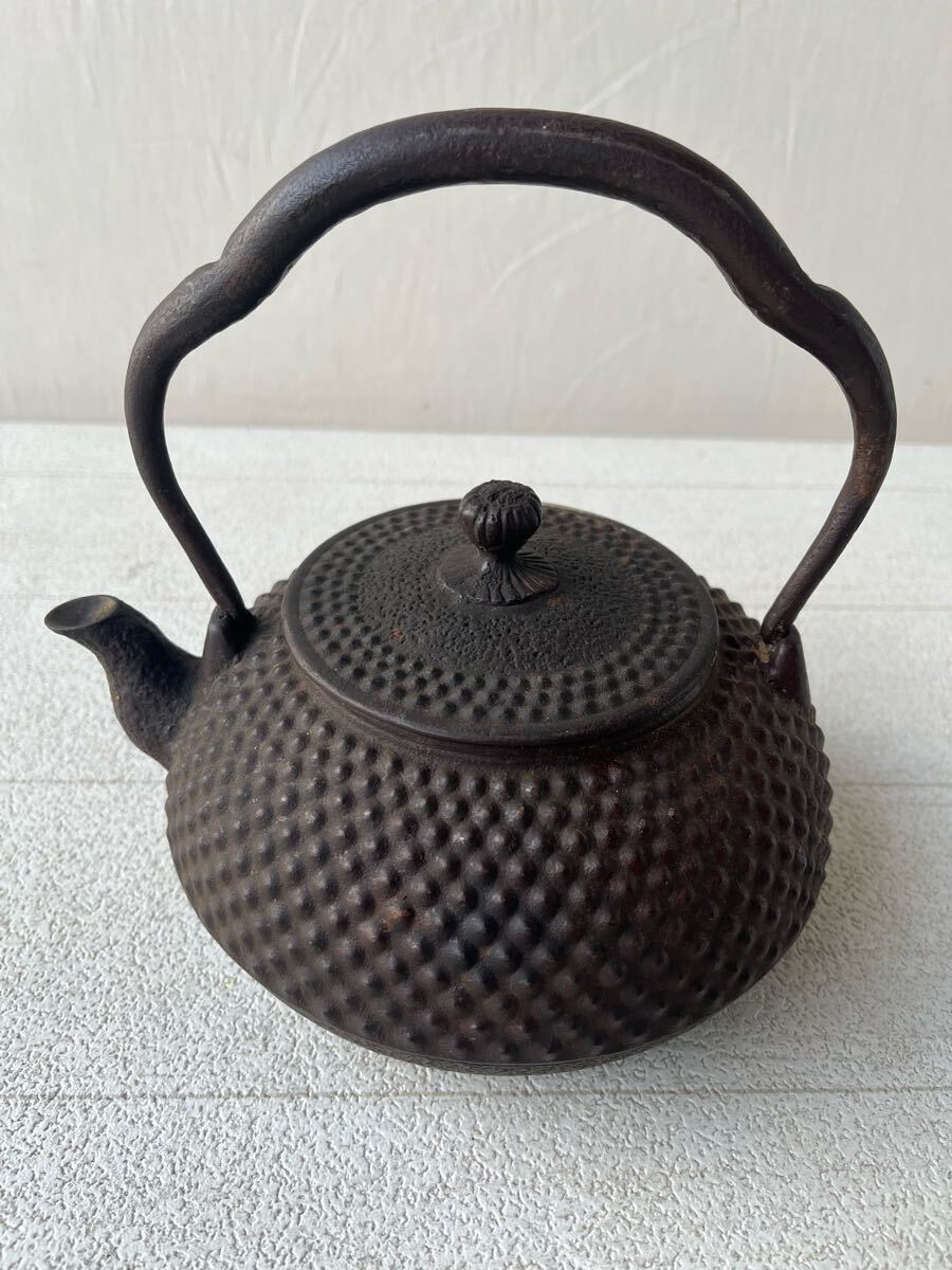 南部盛岡 三厳堂造 鉄器 鉄壺 急須 湯沸 茶道具_画像1