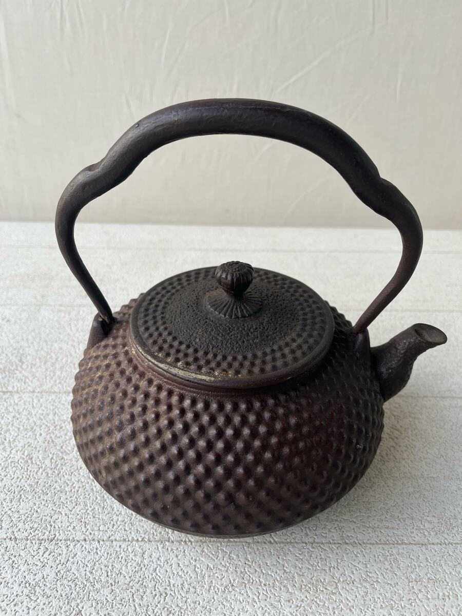 南部盛岡 三厳堂造 鉄器 鉄壺 急須 湯沸 茶道具_画像3
