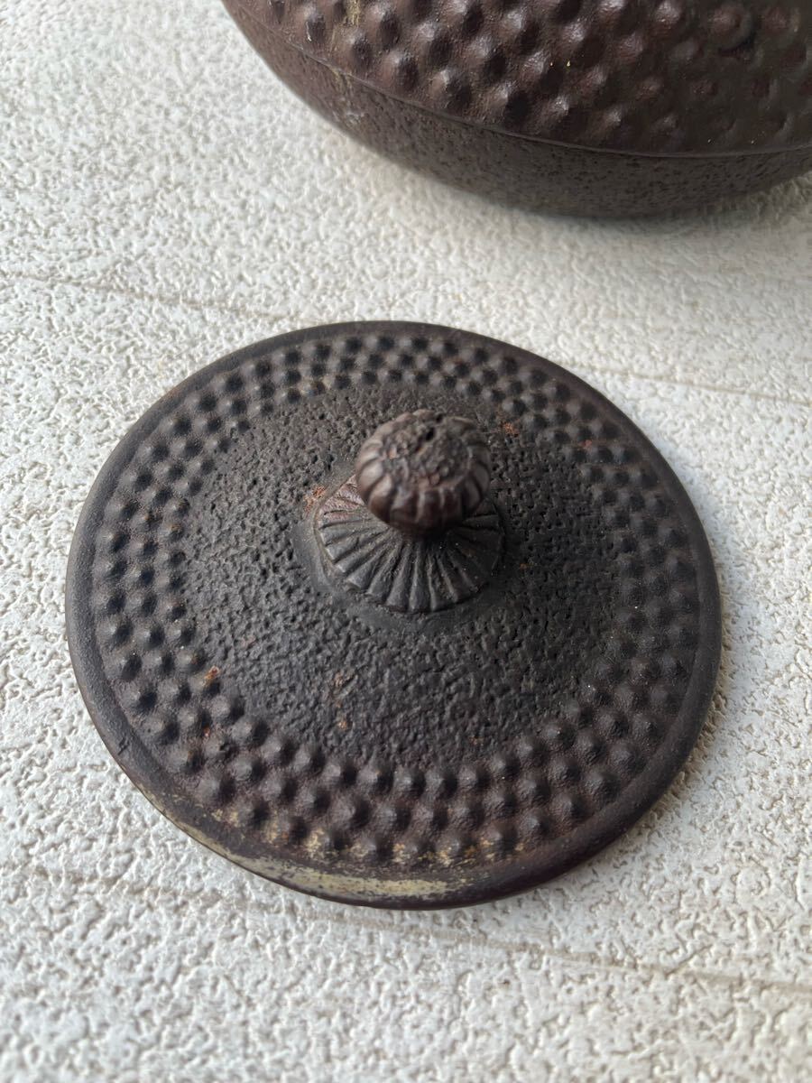 南部盛岡 三厳堂造 鉄器 鉄壺 急須 湯沸 茶道具_画像5