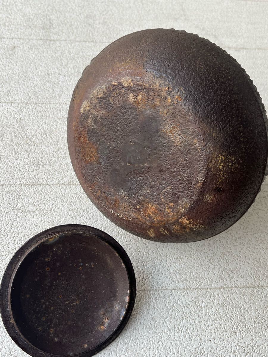 南部盛岡 三厳堂造 鉄器 鉄壺 急須 湯沸 茶道具_画像8