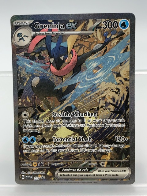 お*ご様 ゲッコウガ 25th プロモ 英語版 greninja☆ 未開封 135/T128☆中古品☆ポケモンカード ポケカ ゲッコウガex SAR