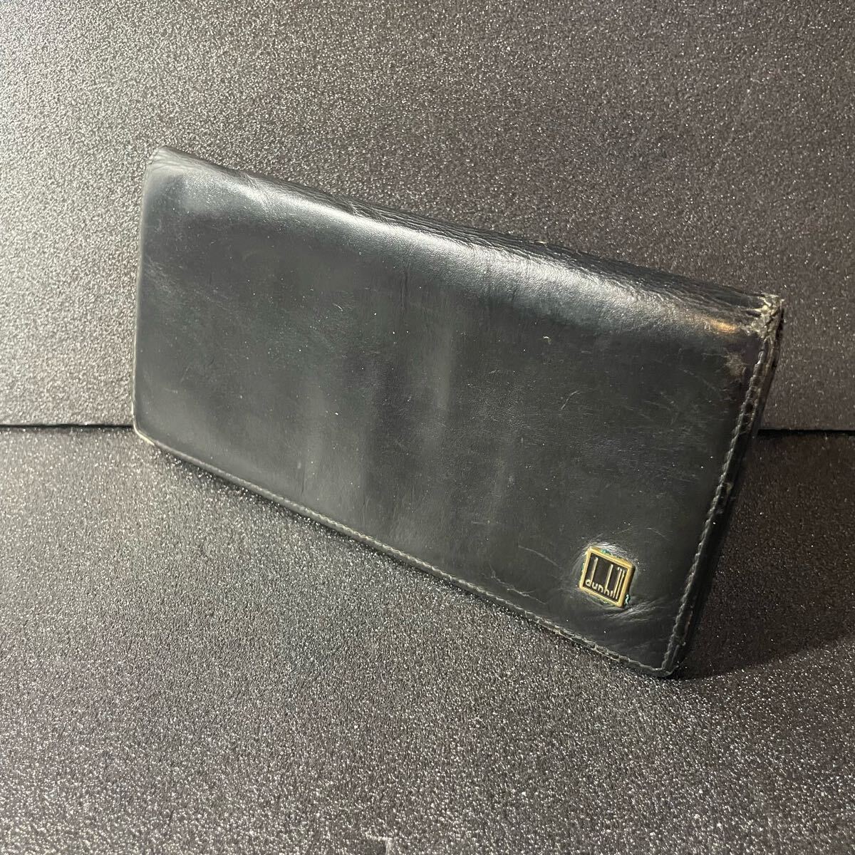 DUNHILLダンヒル　レザー長財布　ブラック　小銭入れカード入れ_画像1