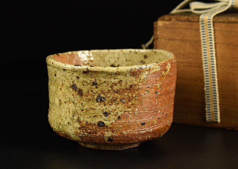 蔵A4248】古美術 遠州信楽茶碗 江戸時代 仕覆付