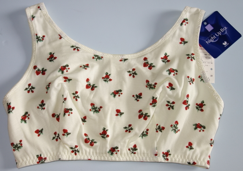 ワコール★ナイトアップブラ★LLサイズ★イチゴ柄★C80/C85/D80/D85/E75/E80/F75/G70/G75/H70★ノンワイヤーブラジャー_画像1