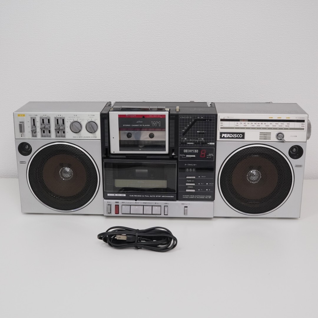 日立 TRK- W1 ラジカセ　現状品 W1 テレビ・オーディオ・カメラ HITACHI 日立 カセットデッキ TRK-W1