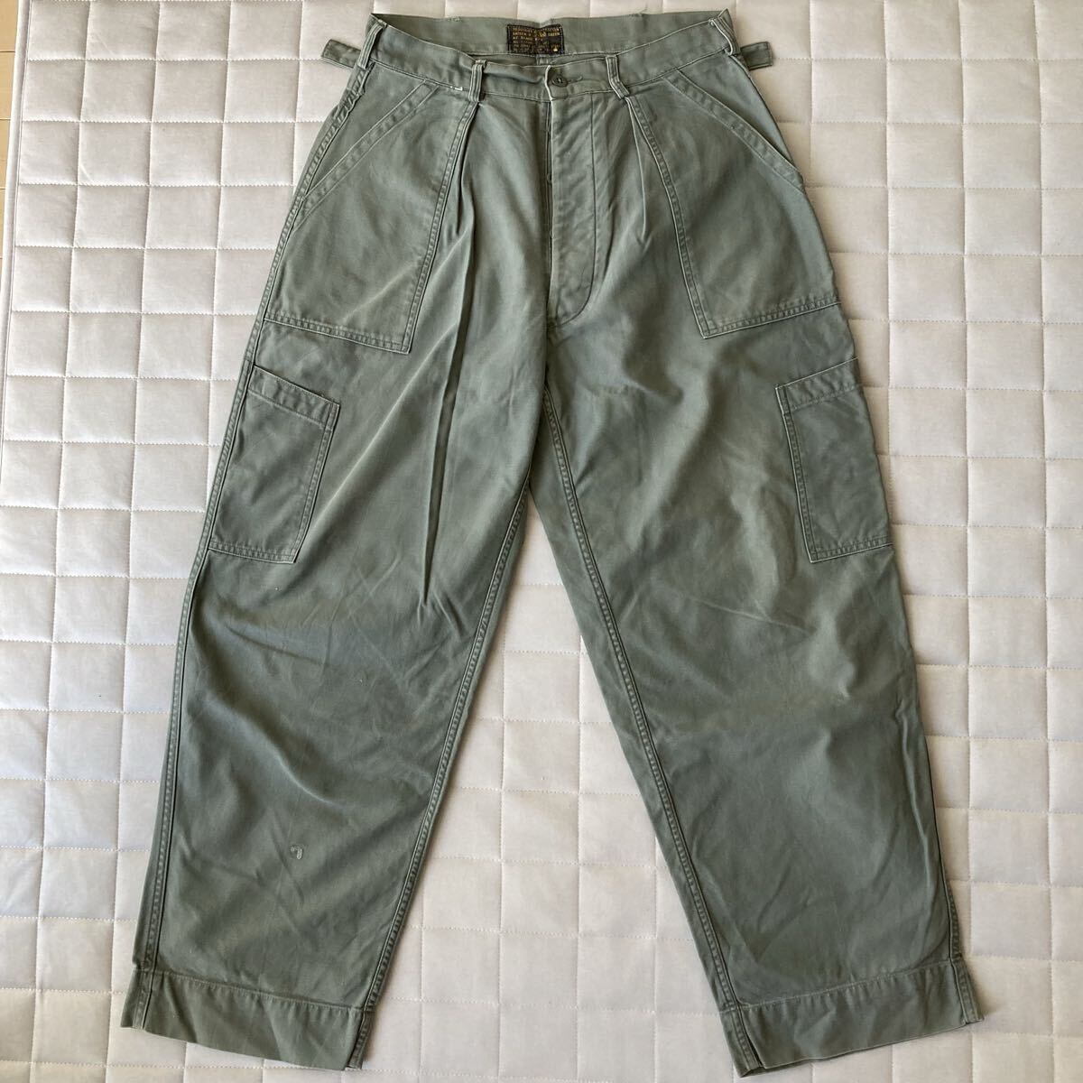 USAF 50s メカニックパンツ アメリカ軍 ベイカーパンツ a.presse USAF 50s メカニックパンツ アメリカ軍 ベイカーパンツ a.presse
