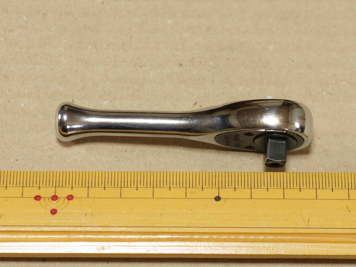 KTC BR2S 差込角 6.3 mm 1/4 36枚ギア ショート ラチェット ハンドル 検) TONE トネ RH2HS ko-ken koken コーケン 2725Z 2753PS_画像3