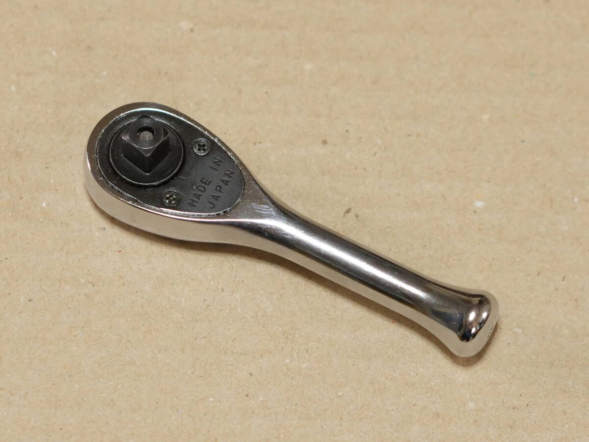 KTC BR2S 差込角 6.3 mm 1/4 36枚ギア ショート ラチェット ハンドル 検) TONE トネ RH2HS ko-ken koken コーケン 2725Z 2753PS_画像2