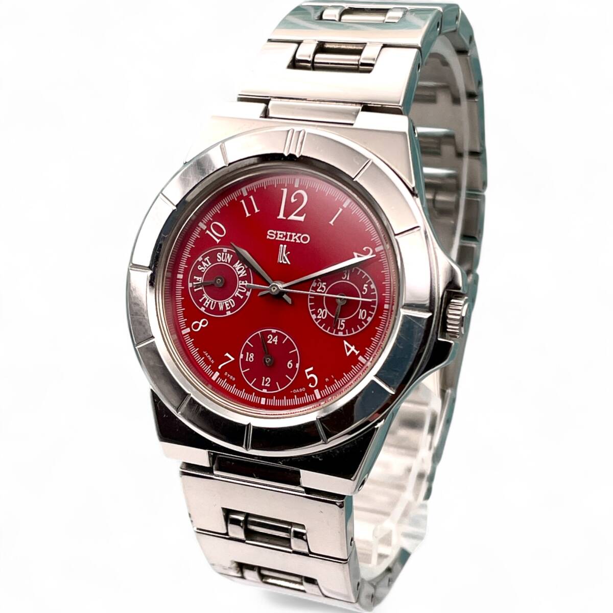 稼働品 SEIKO lk クロノグラフ限定モデル 8Pストーン 腕時計 ソーラー 稼働 SEIKO セイコー 5Y89-0B30 ルキア lk クロノグラフ