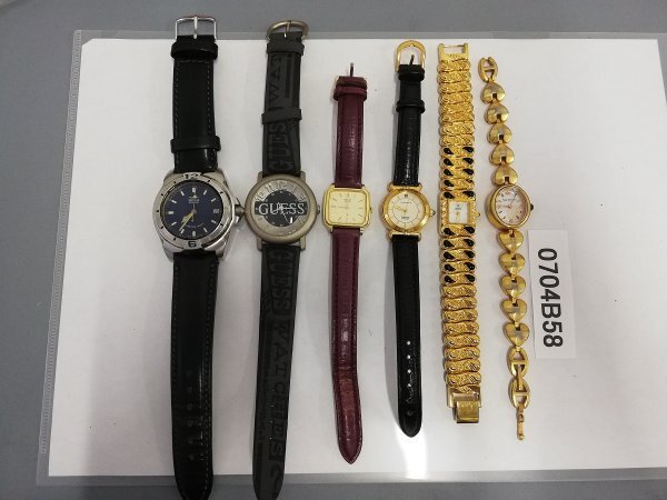 腕時計 44点まとめ売り ジャンク品 0704B58 腕時計 ジャンク品 おまとめ6点 GUESS SECTOR SEIKO