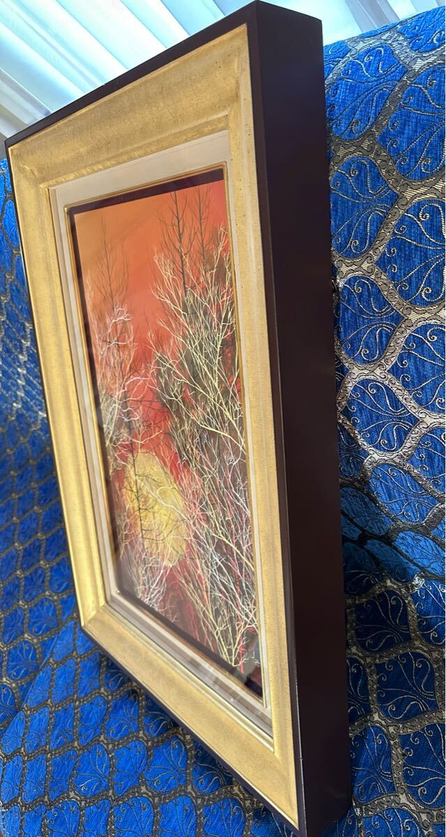 真作保証　⭐︎木村圭吾 [夕映]10号 本人サイン有り 共シール 黄袋 ・ 箱有り 真作保証 木村圭吾 [夕映]10号本人サイン有り共シール黄袋 ・ 箱