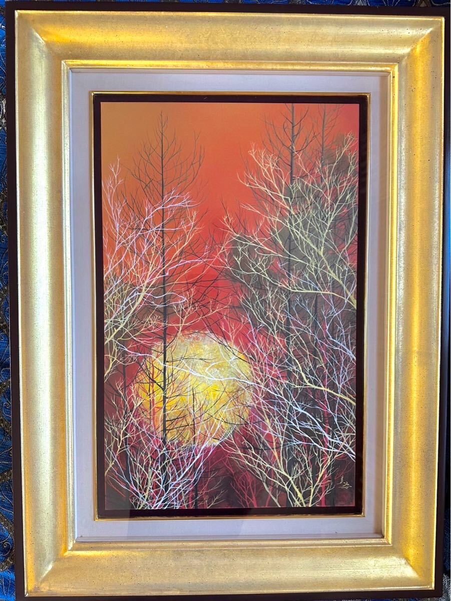 真作保証　⭐︎木村圭吾 [夕映]10号 本人サイン有り 共シール 黄袋 ・ 箱有り 真作保証 木村圭吾 [夕映]10号本人サイン有り共シール黄袋 ・ 箱