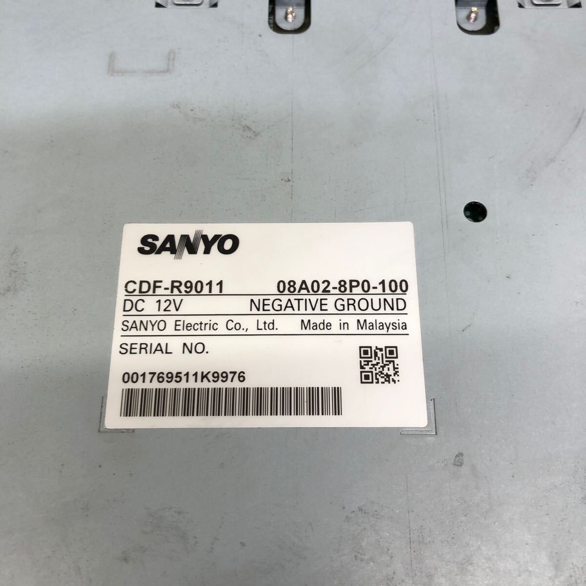 AV7-125 激安 カーステレオ HONDA Gathers SANYO CX-128C CDF-R9011 08A02-8P0-100 CDプレーヤー 本体のみ 簡易動作確認済み 中古現状品_画像6