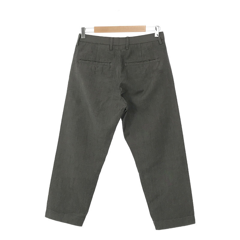 ANSNAM / アンスナム | teleng ストライプ クロップド ストライプパンツ | 2 | グレー系 | メンズ_画像5