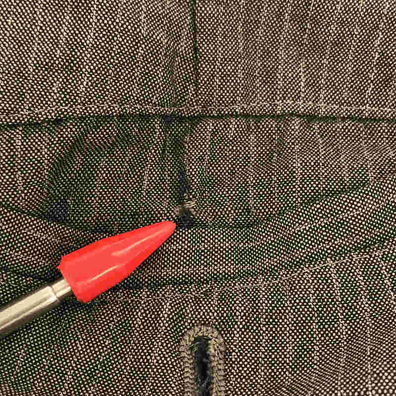 ANSNAM / アンスナム | teleng ストライプ クロップド ストライプパンツ | 2 | グレー系 | メンズ_画像7