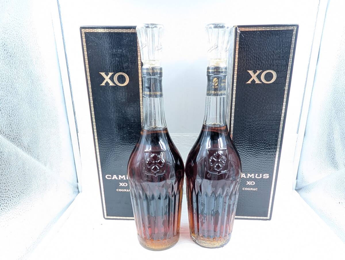 BEST カミュ コニャック ブランデー 700ml 未開栓 2本セット 1円~【未開栓 古酒】カミュ CAMUS コニャック XO ロングネック