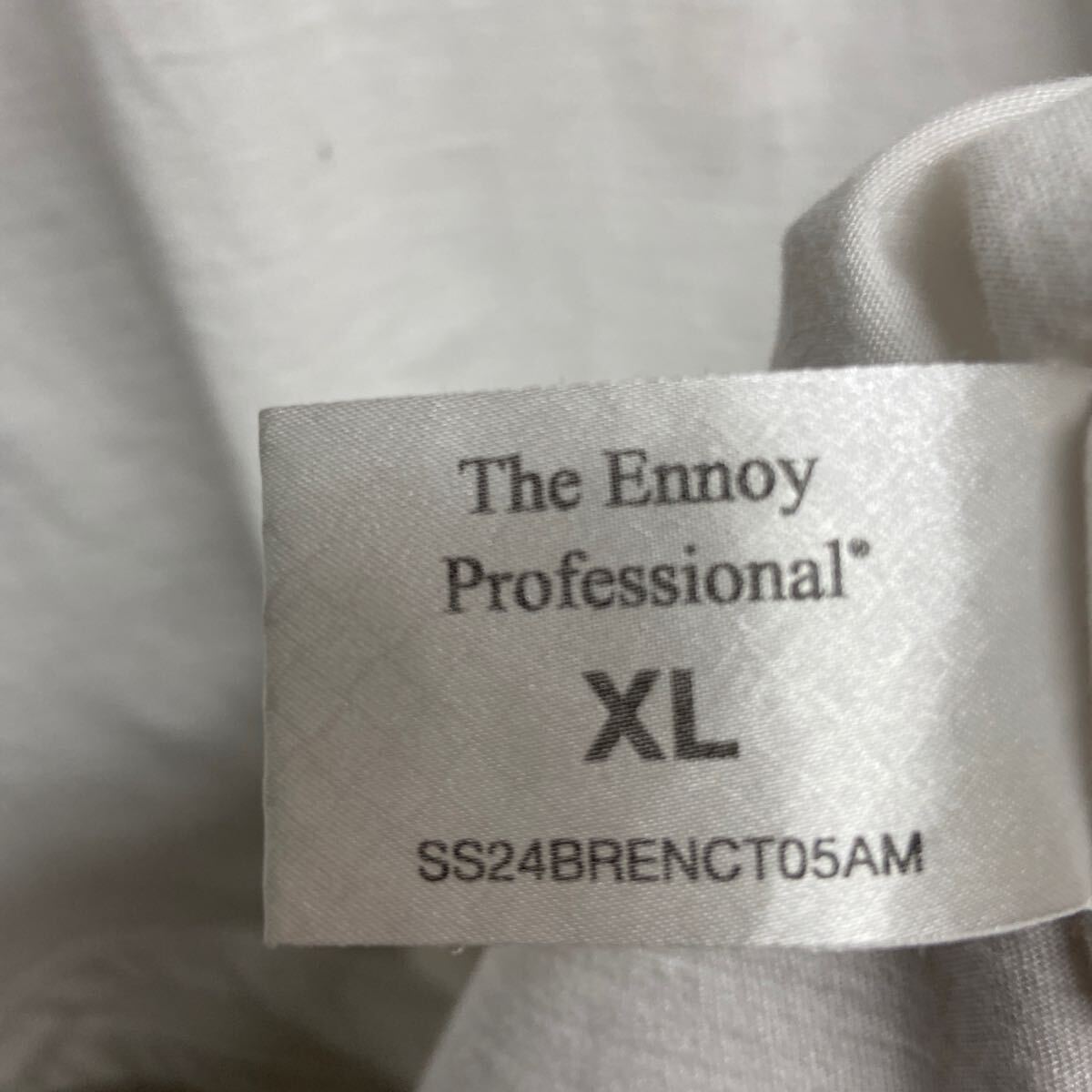 【the ennoy professional エンノイ】×Stefan Marx Tシャツ XLサイズ ホワイト コットン 2507oki h_画像3