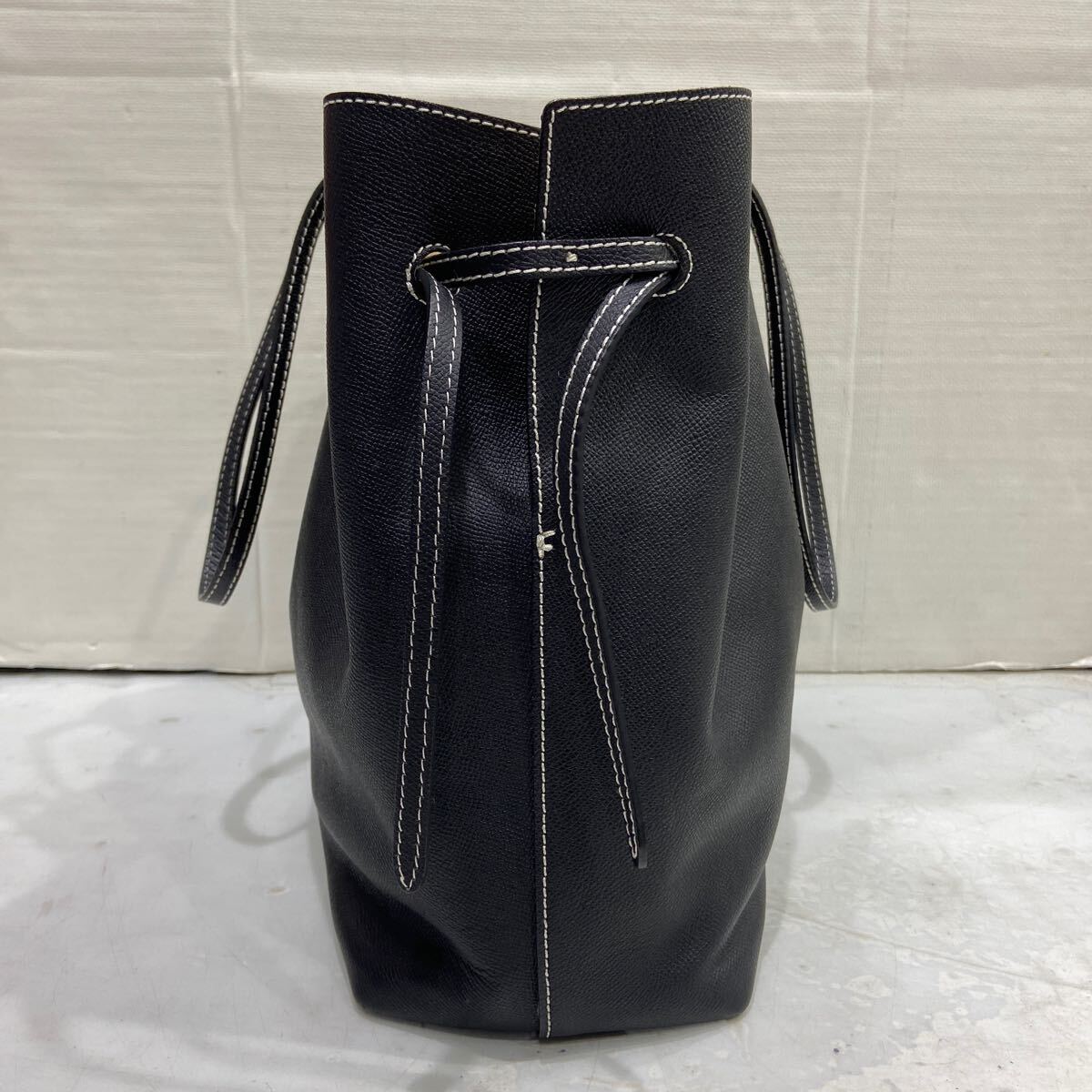 【MARY AL TERNA メアリーオルターナ】ラッピングトートバッグ レザー ブラック 2507oki M_画像3