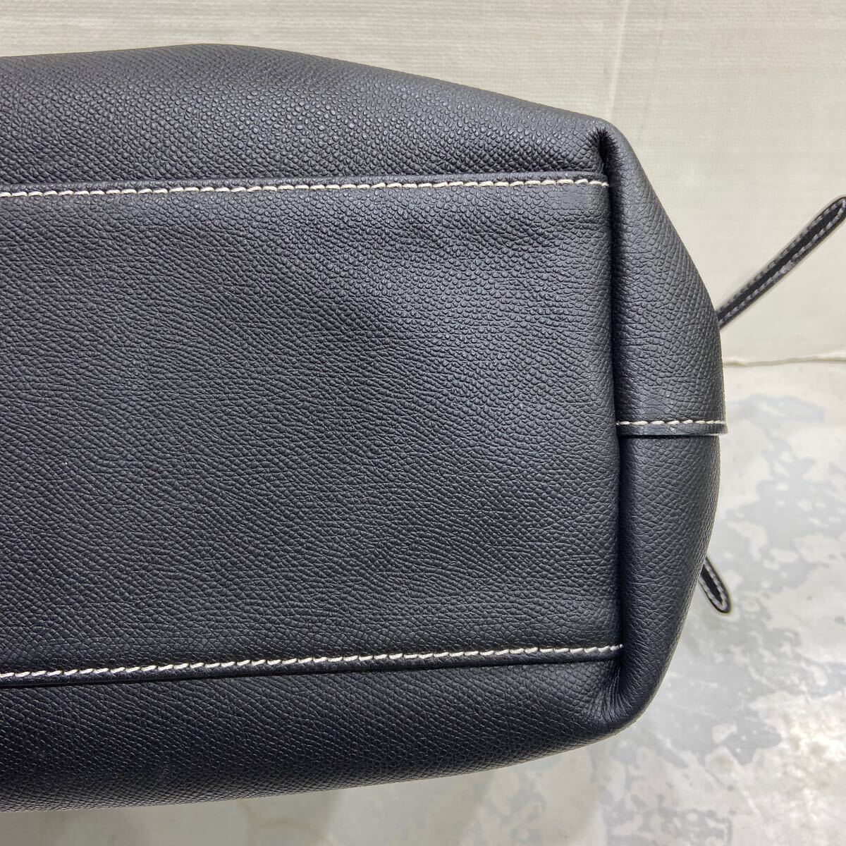 【MARY AL TERNA メアリーオルターナ】ラッピングトートバッグ レザー ブラック 2507oki M_画像4