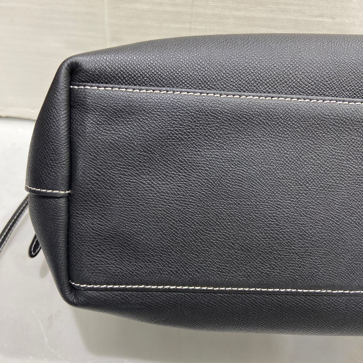 【MARY AL TERNA メアリーオルターナ】ラッピングトートバッグ レザー ブラック 2507oki M_画像5