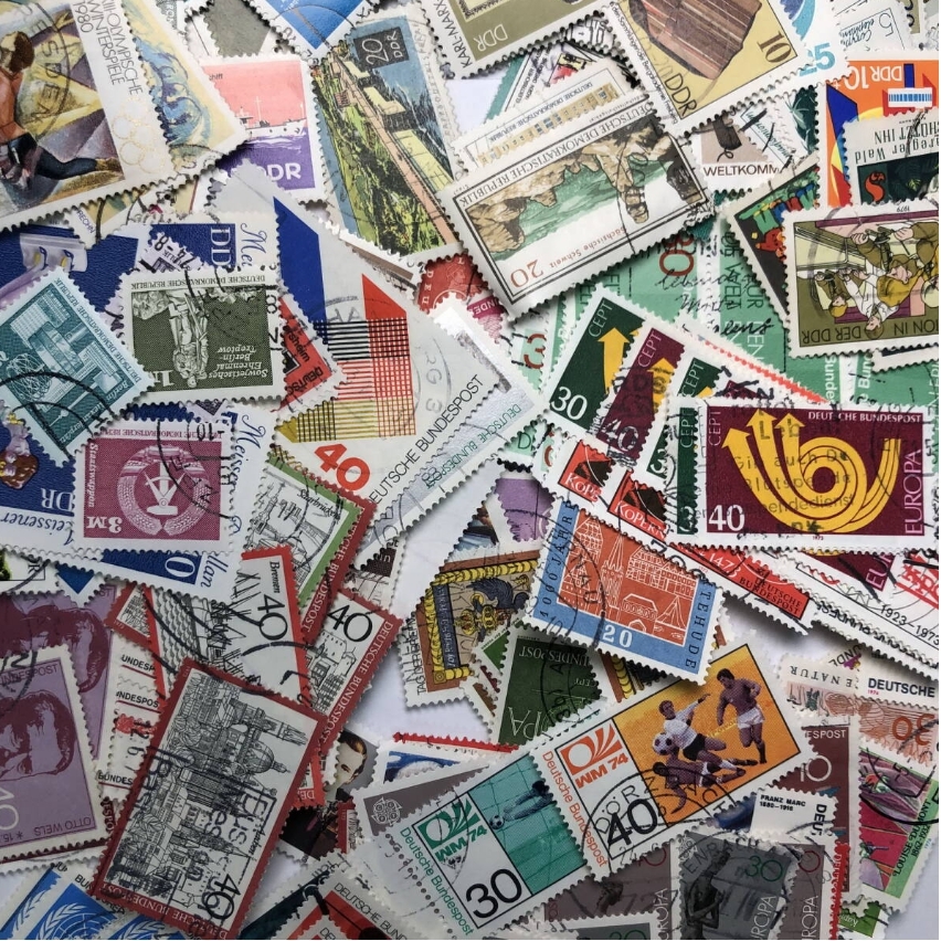 Германия старый марка 1000 листов использованный марка - большой марка, юбилейная марка содержит -kb-10