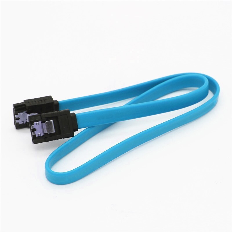 新品 SATAケーブル 固定ラッチ付き SATA3.0 速度6Gb/s対応 全国送料無料 ブルーケーブル 【40cm】x10本セット_画像2